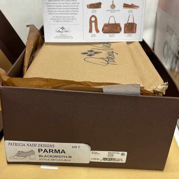 BNIB Patricia Nash Parma Heel Oxford Black size 9 - Picture 12 of 12